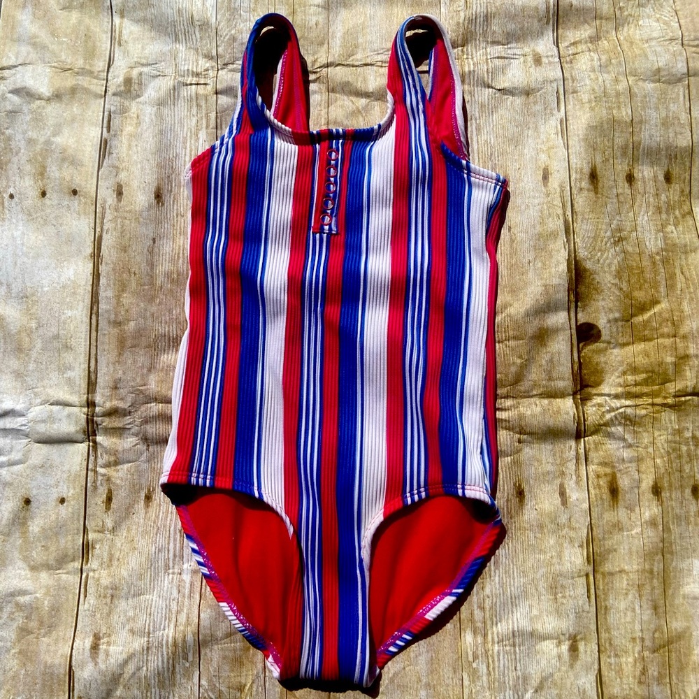 2/$20, 3/$24 NWOT 1-piece girls swimsuit, size 8. Justice.
